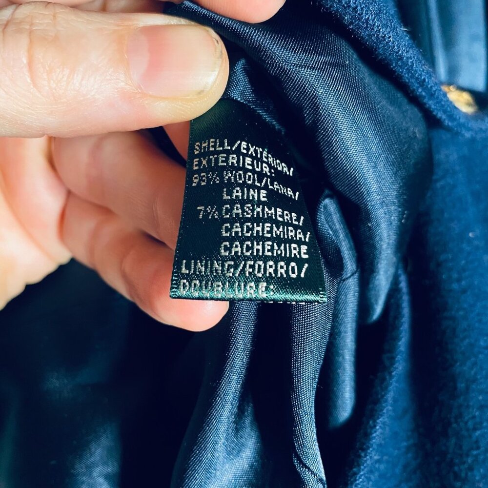 Lauren Ralph Lauren Blazer Womens 6 Blue Wool Jacket Old Money Academia - Picture 5 of 10